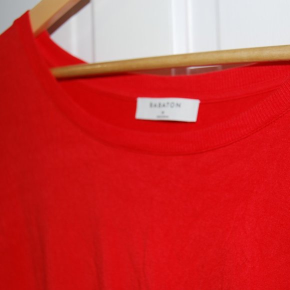 Babaton 3/4 length sleeve shirt in red - Picture 2 of 5
